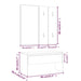 Set de mobilier pentru hol, gri sonoma, lemn prelucrat - WALTI WALTI