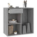 Dulap de cosmetice, gri sonoma, 80x40x75 cm, lemn prelucrat - WALTI WALTI