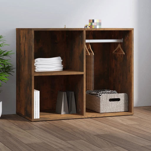 Dulap de dressing, stejar fumuriu, 80x40x65 cm, lemn compozit - WALTI WALTI