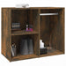 Dulap de dressing, stejar fumuriu, 80x40x65 cm, lemn compozit - WALTI WALTI