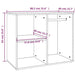 Dulap de dressing, stejar maro, 80x40x65 cm, lemn compozit - WALTI WALTI
