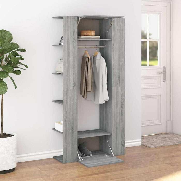 Dulap de hol, gri sonoma, 97,5x37x99 cm, lemn prelucrat WALTI