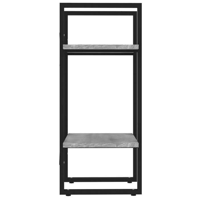 Bibliotecă 2 niveluri gri sonoma 40x30x70 cm lemn compozit - WALTI WALTI