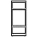 Bibliotecă 2 niveluri gri sonoma 40x30x70 cm lemn compozit - WALTI WALTI