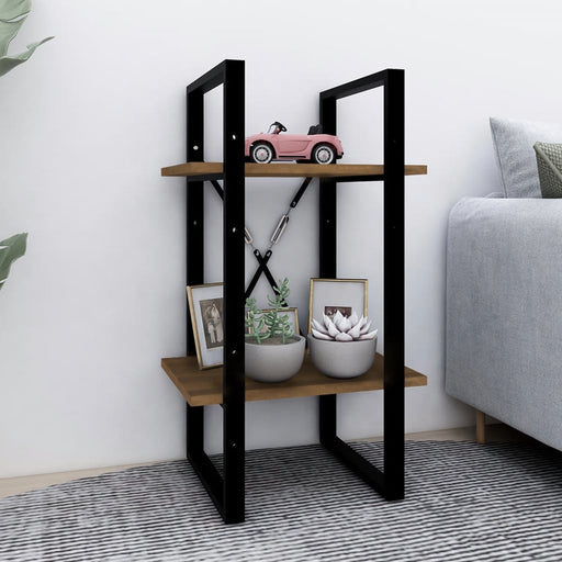 Bibliotecă cu 2 niveluri stejar maro 40x30x70 cm lemn compozit - WALTI WALTI
