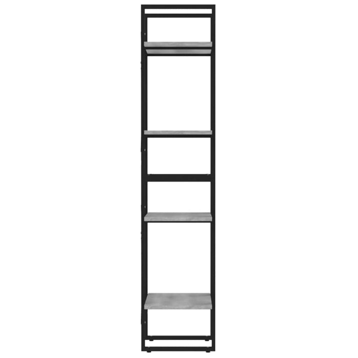 Bibliotecă cu 4 niveluri gri sonoma 40x30x140 cm lemn compozit - WALTI WALTI