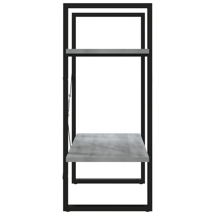Bibliotecă 2 niveluri gri sonoma 60x30x70 cm lemn compozit - WALTI WALTI