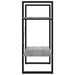 Bibliotecă 2 niveluri gri sonoma 60x30x70 cm lemn compozit - WALTI WALTI