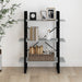 Bibliotecă, gri sonoma, 80x30x105 cm, lemn prelucrat - WALTI WALTI
