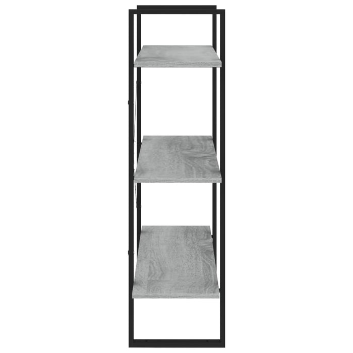 Bibliotecă, gri sonoma, 80x30x105 cm, lemn prelucrat - WALTI WALTI