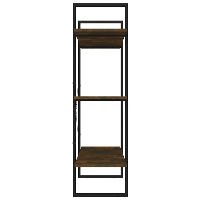 Bibliotecă, stejar fumuriu, 100x30x105 cm, lemn prelucrat WALTI