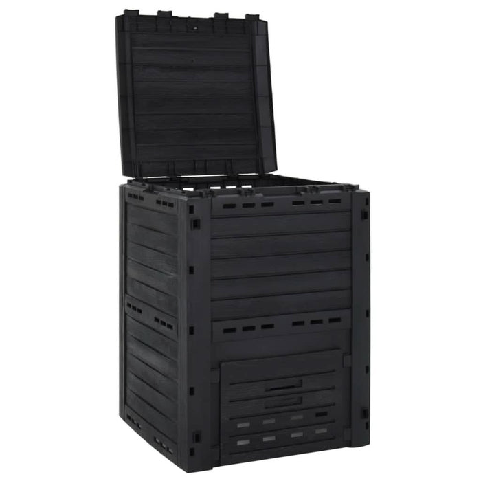 Compostor de grădină, negru, 280 L, polipropilenă - WALTI WALTI