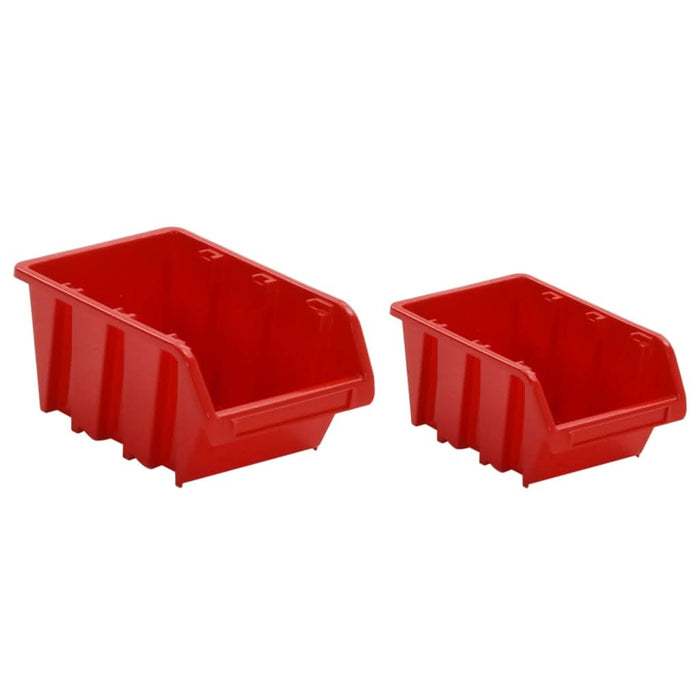 Set rafturi atelier 30 buc. roșu / negru 77x39 cm polipropilenă - WALTI WALTI