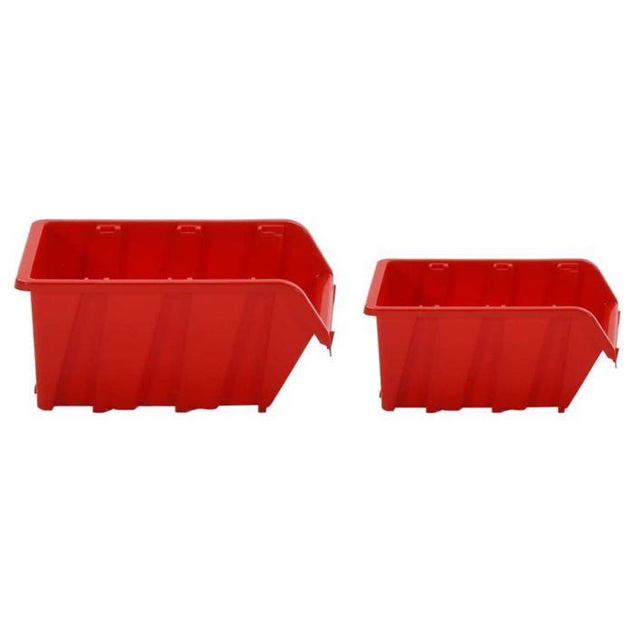 Set rafturi atelier 30 buc. roșu / negru 77x39 cm polipropilenă - WALTI WALTI