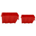 Set rafturi atelier 30 buc. roșu / negru 77x39 cm polipropilenă - WALTI WALTI