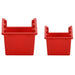 Set rafturi atelier 30 buc. roșu / negru 77x39 cm polipropilenă - WALTI WALTI
