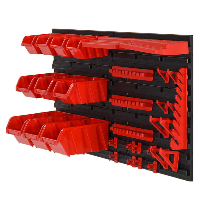 Set rafturi atelier 35 buc. roșu / negru 77x39 cm polipropilenă WALTI