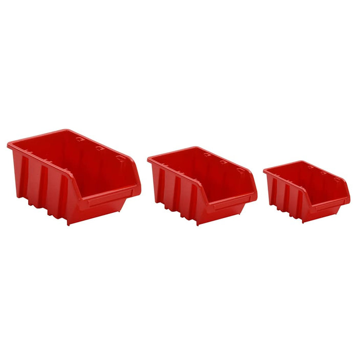 Set rafturi atelier 35 buc. roșu / negru 77x39 cm polipropilenă WALTI