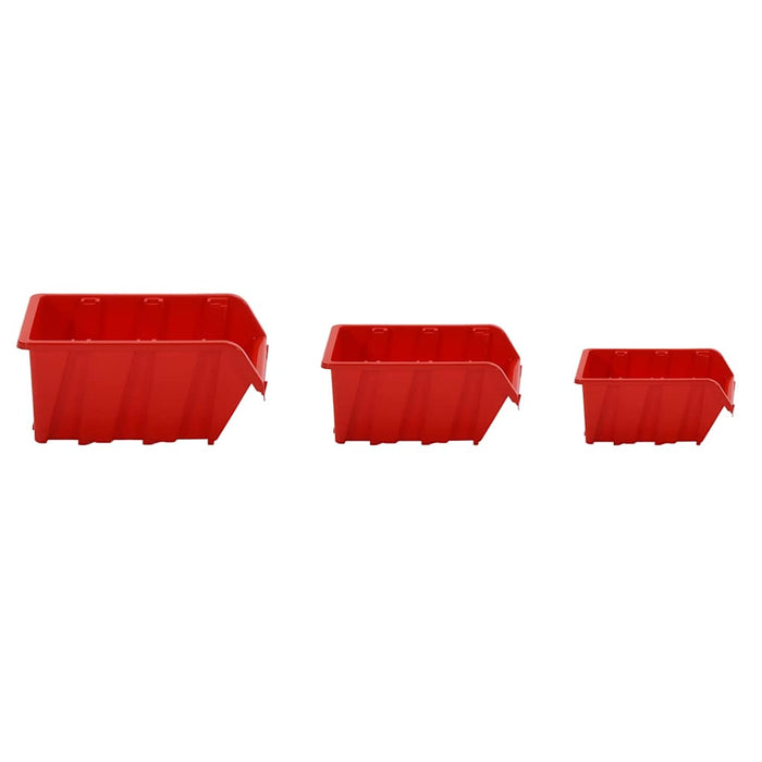 Set rafturi atelier 35 buc. roșu / negru 77x39 cm polipropilenă WALTI