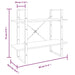 Bibliotecă 5 niveluri gri sonoma, 80x30x175 cm lemn prelucrat - WALTI WALTI