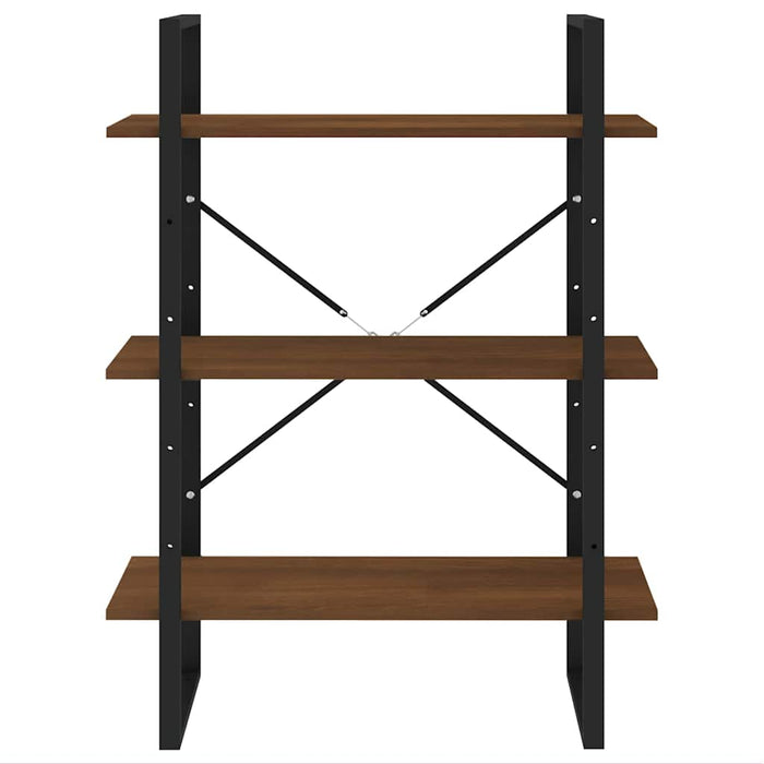 Bibliotecă 5 niveluri stejar maro, 80x30x175 cm lemn prelucrat WALTI