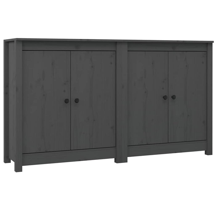 Servante, 2 buc., gri, 70x35x80 cm, lemn masiv de pin WALTI