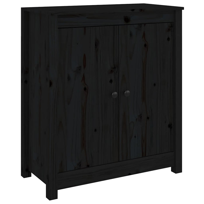 Servante, 2 buc., negru, 70x35x80 cm, lemn masiv de pin WALTI