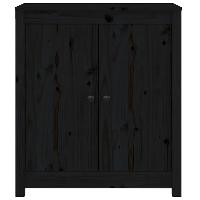 Servante, 2 buc., negru, 70x35x80 cm, lemn masiv de pin WALTI