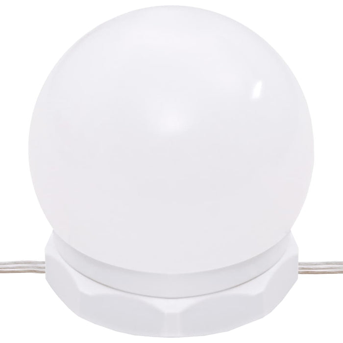 Set de măsuță de toaletă cu LED, sonoma gri, lemn prelucrat - WALTI WALTI