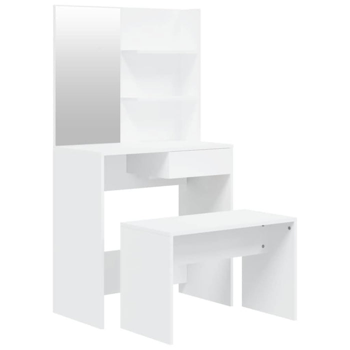Set măsuță de toaletă, alb, 74,5x40x141 cm - WALTI WALTI