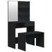 Set măsuță de toaletă, negru, 74,5x40x141 cm - WALTI WALTI