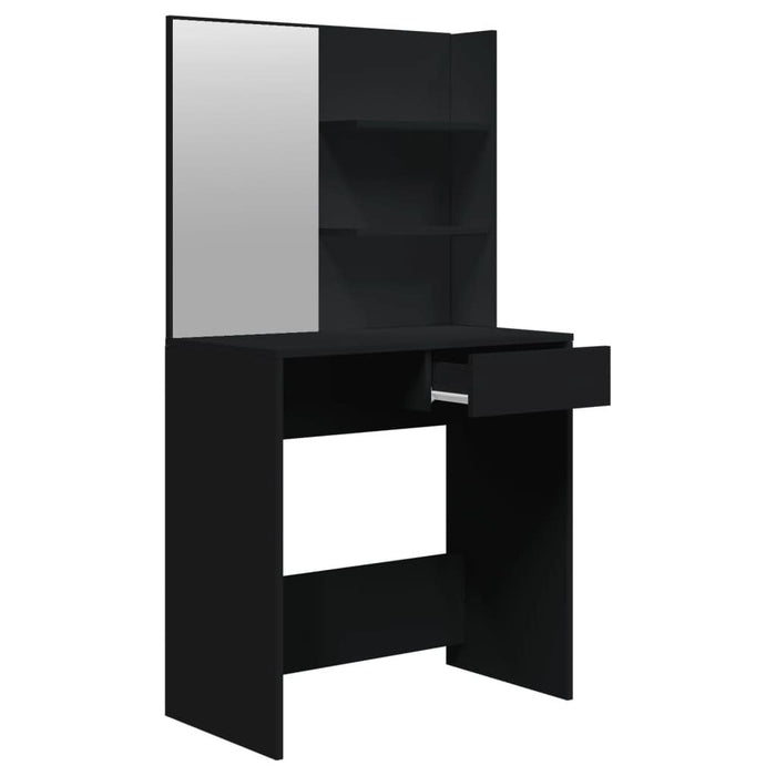 Set măsuță de toaletă, negru, 74,5x40x141 cm - WALTI WALTI