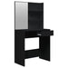 Set măsuță de toaletă, negru, 74,5x40x141 cm - WALTI WALTI
