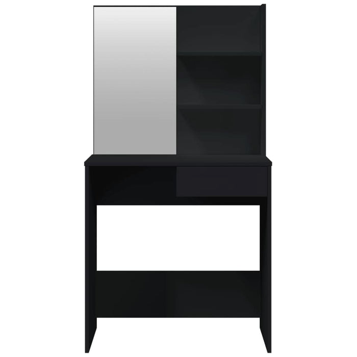 Set măsuță de toaletă, negru, 74,5x40x141 cm - WALTI WALTI