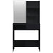 Set măsuță de toaletă, negru, 74,5x40x141 cm - WALTI WALTI