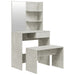 Set măsuță de toaletă, gri beton, 74,5x40x141 cm - WALTI WALTI