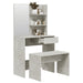 Set măsuță de toaletă, gri beton, 74,5x40x141 cm - WALTI WALTI