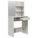 Set măsuță de toaletă, gri beton, 74,5x40x141 cm - WALTI WALTI