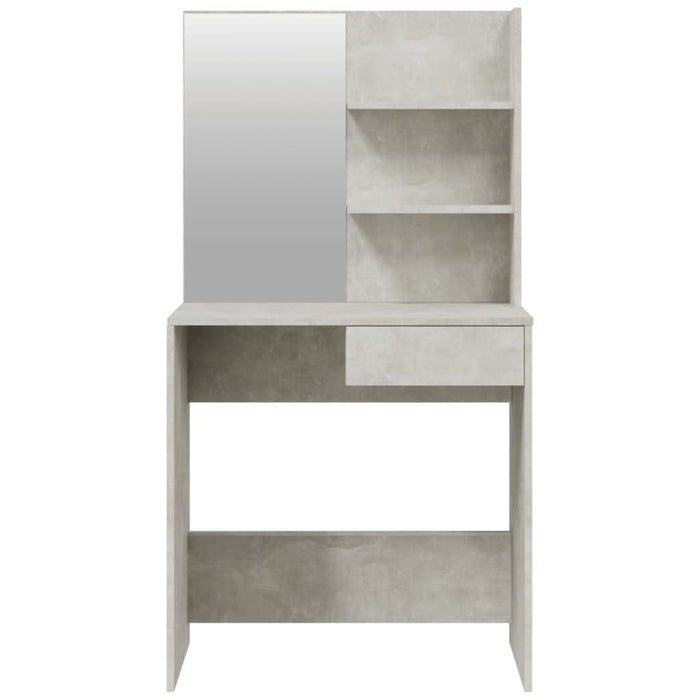 Set măsuță de toaletă, gri beton, 74,5x40x141 cm - WALTI WALTI