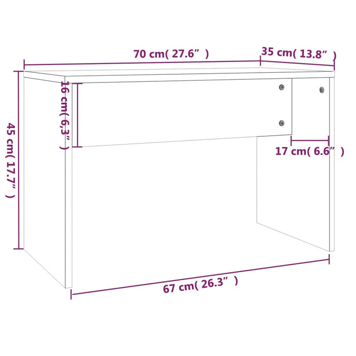 Set măsuță de toaletă, gri beton, 74,5x40x141 cm - WALTI WALTI