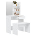 Set măsuță de toaletă, alb extralucios, 74,5x40x141 cm - WALTI WALTI
