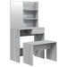 Set măsuță de toaletă, gri sonoma, 74,5x40x141 cm - WALTI WALTI