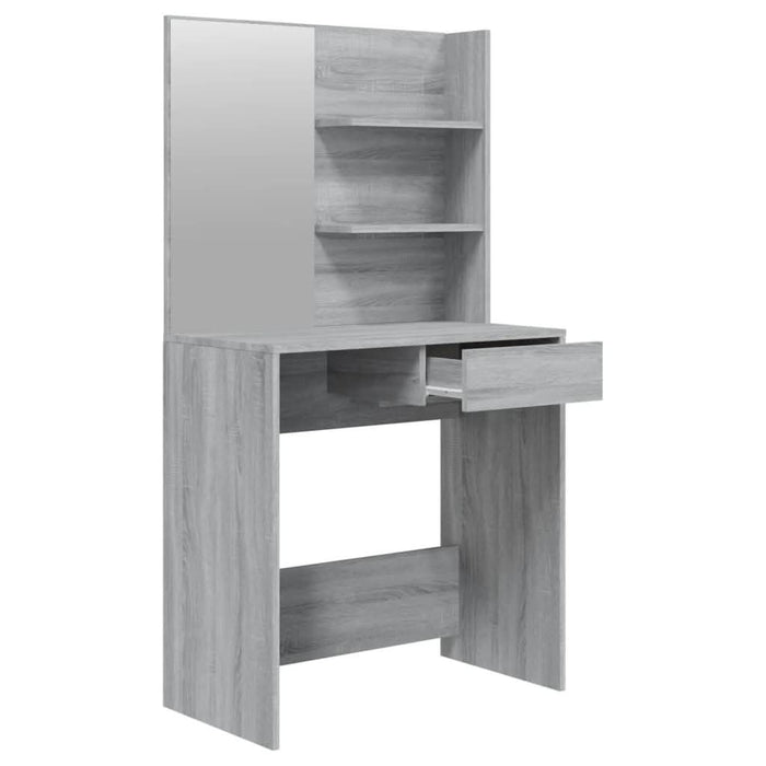 Set măsuță de toaletă, gri sonoma, 74,5x40x141 cm - WALTI WALTI
