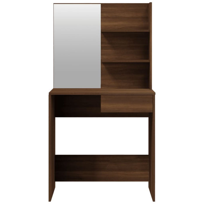 Set măsuță de toaletă, stejar maro, 74,5x40x141 cm - WALTI WALTI