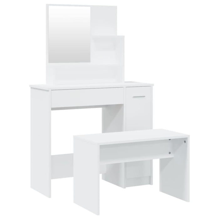 Set măsuță de toaletă, alb, 86,5x35x136 cm - WALTI WALTI