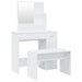 Set măsuță de toaletă, alb, 86,5x35x136 cm - WALTI WALTI