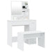 Set măsuță de toaletă, alb, 86,5x35x136 cm - WALTI WALTI