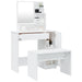 Set măsuță de toaletă, alb, 86,5x35x136 cm - WALTI WALTI