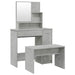 Set măsuță de toaletă, gri beton, 86,5x35x136 cm - WALTI WALTI