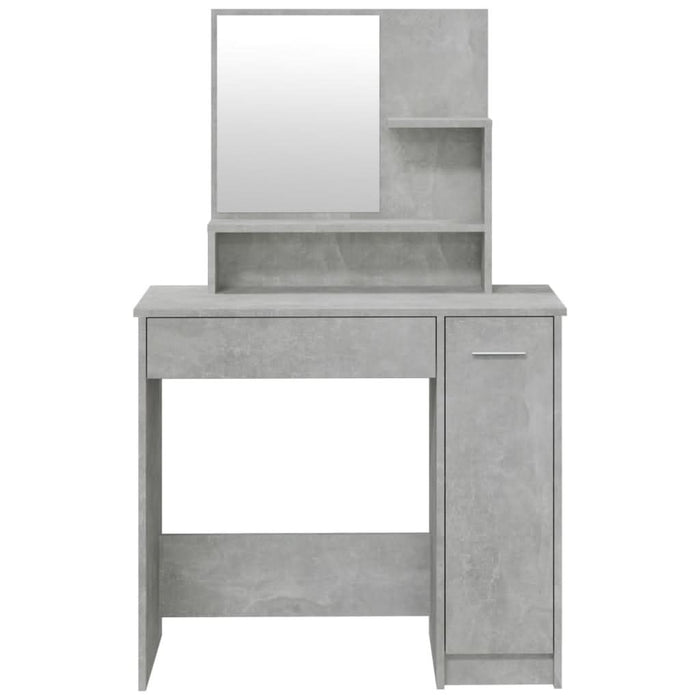 Set măsuță de toaletă, gri beton, 86,5x35x136 cm - WALTI WALTI
